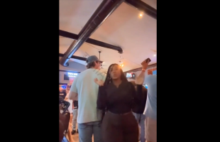 Thick Woman Tried To Get A Guy Attention By Throwing It Back On A Guy But He Wasn’t Feeling Her At All