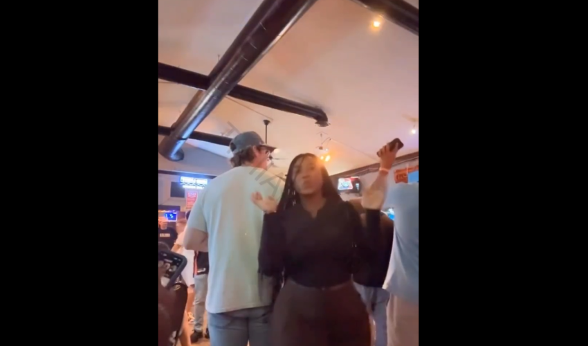 Thick Woman Tried To Get A Guy Attention By Throwing It Back On A Guy But He Wasn’t Feeling Her At All
