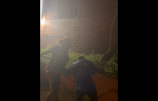 Two Women Put A Man Walking On Cane To Sleep For Putting His Hands On Their Sister