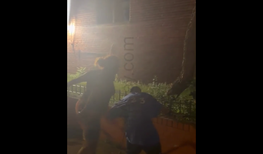 Two Women Put A Man Walking On Cane To Sleep For Putting His Hands On Their Sister