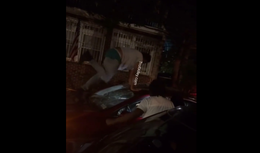 Group Of Dudes Wanted A Drunk Driver Head After He Flew Thru Their Neighborhood And Crashed Into Their Car