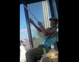 Tweaker Made The Biggest Pipe Ever And Had To Get Help From Somebody To Hit It