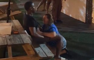 This Interracial Couple Got Too Comfortable In Public