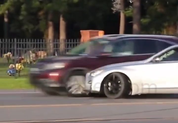 Speeding And Drifting For A Crowed Goes Terribly Wrong
