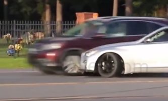 Speeding And Drifting For A Crowed Goes Terribly Wrong