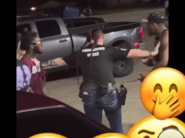 Two Men That Was In A Argument Thought This Female Security Guard Wasn’t Gonna Do Them Anything After She Told Them To Break It Up