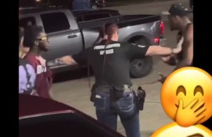 Two Men That Was In A Argument Thought This Female Security Guard Wasn’t Gonna Do Them Anything After She Told Them To Break It Up