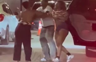 Woman Gets Mad And Tried To Stop Her Husband From Leaving With Another Woman After He Was Caught Cheating