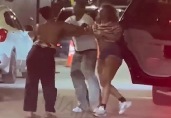 Woman Gets Mad And Tried To Stop Her Husband From Leaving With Another Woman After He Was Caught Cheating