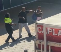 Female Security Guard Crashed Out On A Thief That Wanted To Throw Hands With Her After She Got Caught Stealing