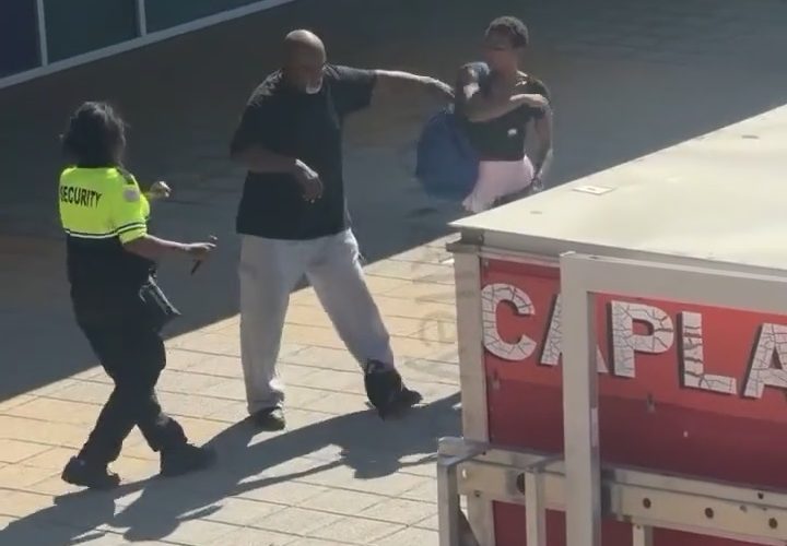 Female Security Guard Crashed Out On A Thief That Wanted To Throw Hands With Her After She Got Caught Stealing