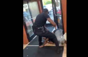 Dude Gets Thrown Out A Mexican Spot Like Trash By A Street Security Guard