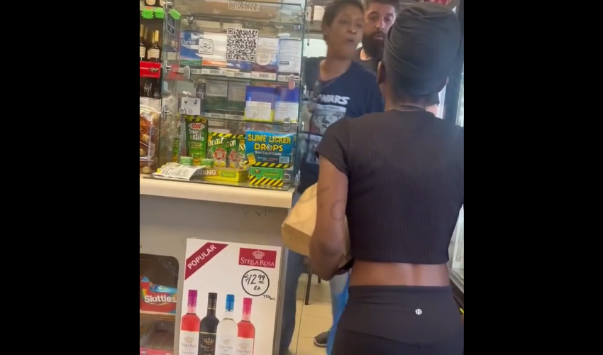 Woman Gets Handled By Store Owner After She Accidentally Spit On Him Instead Of His Employee