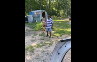 Ill Knock Yo Legs Off: Man Pulled A Strap On His Nephew For Coming In His Yard And Allegedly Stealing And Threaten To Tell His Mother