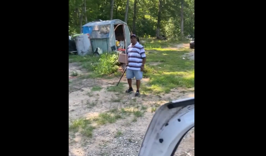 Ill Knock Yo Legs Off: Man Pulled A Strap On His Nephew For Coming In His Yard And Allegedly Stealing And Threaten To Tell His Mother