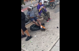 Dude Sets A Guy Shoe On Fire For A Prank