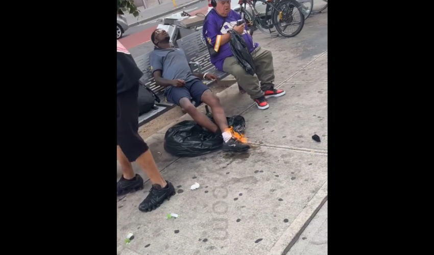 Dude Sets A Guy Shoe On Fire For A Prank