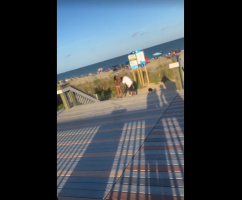 Woman Gets Caught Beating On Her Son At The Beach And Gets Mad When A Bystander Told Her To Stop