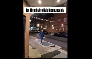 Maga Supporter That Was Talking Crazy About Black People Gets Chased Down But Then Apologize After He Fell And Got Caught