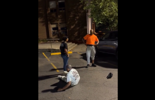 Stud Wanted To Fight And Act Tuff Again After The Guy That Tried To Protect Her Got Knocked Out Multiple Times By The Man That Put Hands On Her
