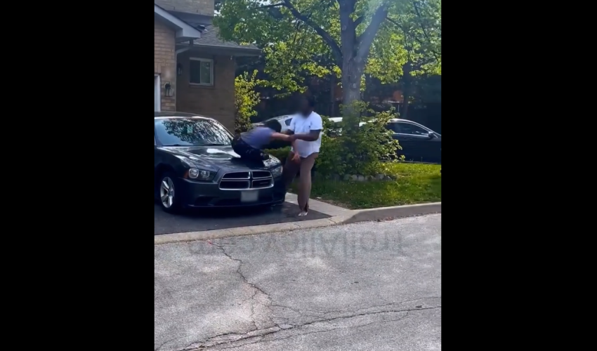 Woman Kept Getting On A Random Man Car After She Was Thrown Off Multiple Times