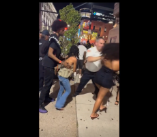 New York Lieutenant Police Officer Pushed A Girl For No Reason During A Altercation