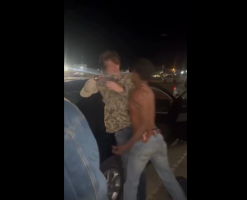 Dude Gets Handled After He Shot 4 Rounds In The Sky To Stop A Black Man From Throwing A Party