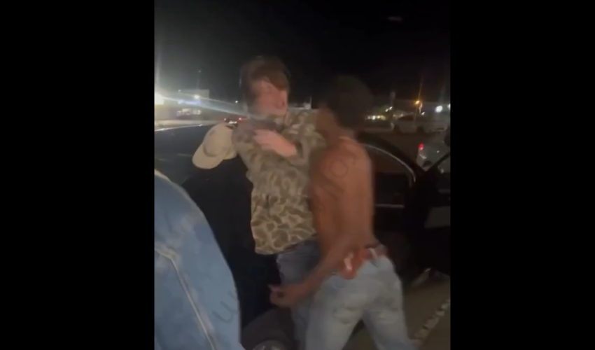 Dude Gets Handled After He Shot 4 Rounds In The Sky To Stop A Black Man From Throwing A Party