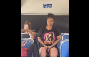 Woman That Was Trying To Holla At A Man On The Public Bus Gets Mad After He Rejected Her And Then Called Him Broke