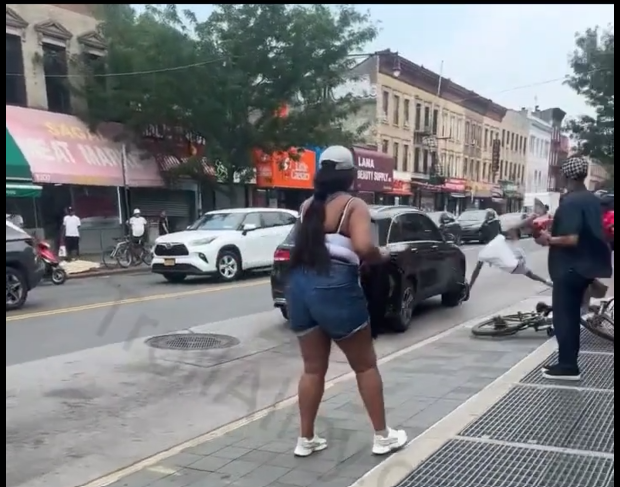 Woman Tells A Man To Run Over A Guy And Then Ask The Guy Was He Ok When He Did It