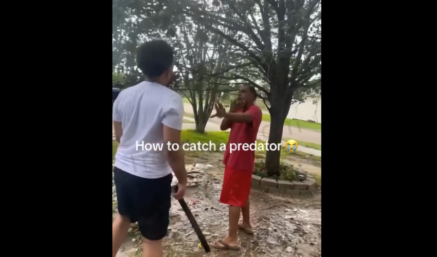 Dude Showed No Remorse To A Predator That Tried To Get At Kids In The Family Home