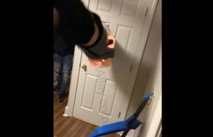 Dude Challenged His Homie In Breaking A Door And This How He Came