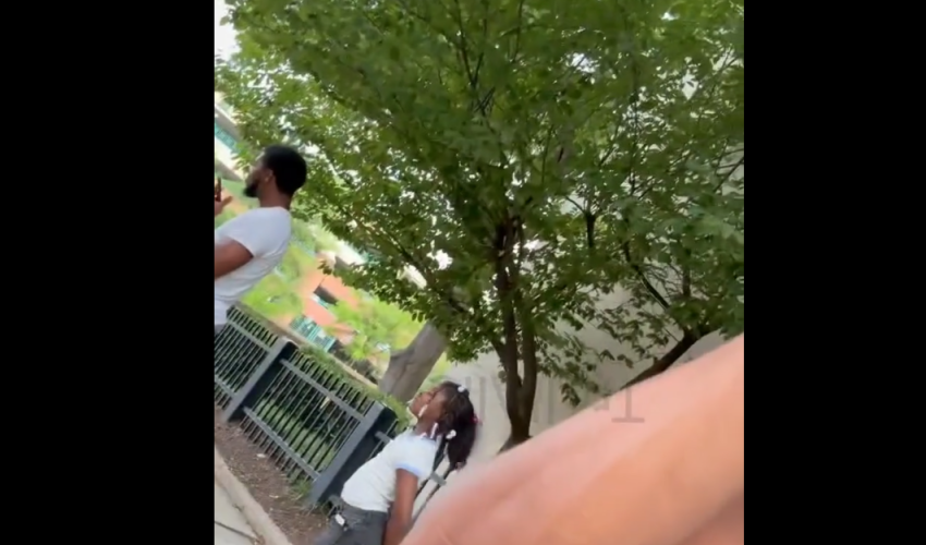 Man Gets Mad At A Father For Letting His Small Daughter Stand Next To Him Like He Was Trying To Get At Her
