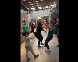 Mother Handles A Man For Yelling At Her Kids And One Hit Took Him Down