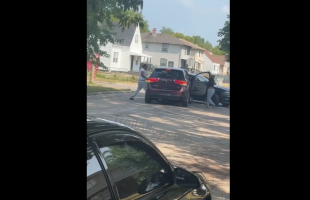 Dude Got Mad After A Guy Ran A Stop Sign And Crashed Into His Hell Cat In Milwaukee