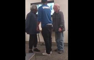 Older Black Man Helps Security Guard That’s Young Enough To Be His Son After A White Man Kept Disrespecting Him On His Job