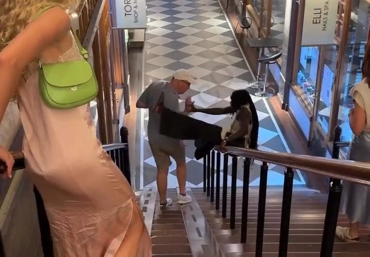 People Are Calling This Guy Racist After He Had A Chance To Catch A Black Woman Before She Fell