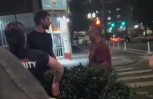 Man Gets Rushed By Security After Protecting Himself From A Guy That Hit Him