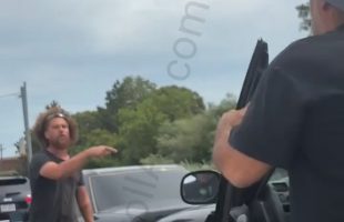 Man Gets Put To Sleep During A Road Rage After A Man Politely Told Him To Get Back In His Car But He Jumped Back Out Acting Tuff