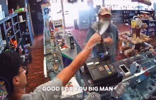 Man That Said He Will Eat Bear Mace After A Altercation With A Store Employee Gets Rolled Out By The Ambulance