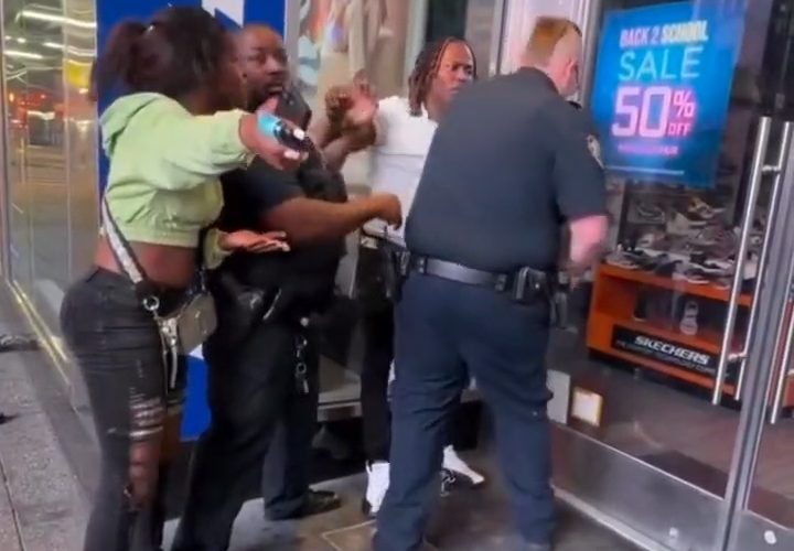 Woman Tried To Distract Police So A Man Could Get Away But He Failed