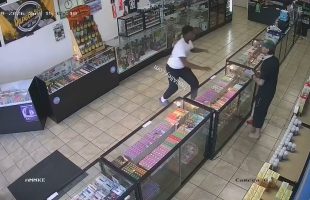 Dude Tried To Snatch And Run But The Store Owner Was Not Going For It