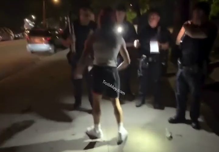 Police Gets Ran Down On With Fireworks After They Tried To Stop Everybody From Using Them