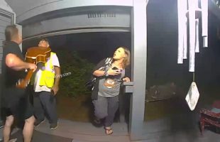 Man Uses His Guitar On His Ex Girlfriend New Boyfriend After She Brung Him To His Home To Get Their Items