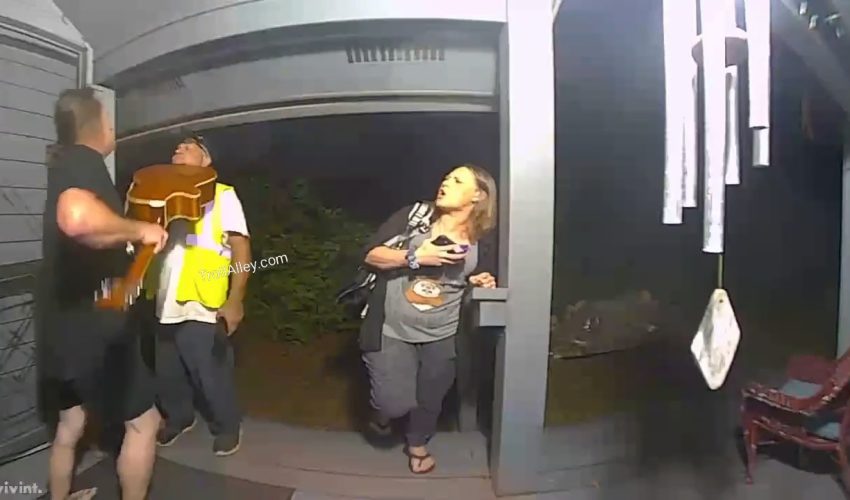 Man Uses His Guitar On His Ex Girlfriend New Boyfriend After She Brung Him To His Home To Get Their Items