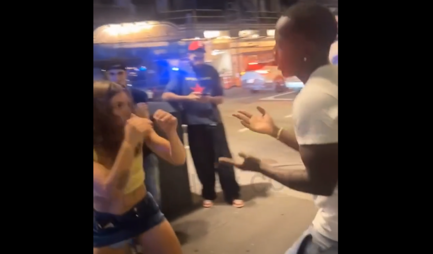 Man Gets Slapped Around By A Female Boxer At The Club And Was Told By His Homies Not To Hit Her