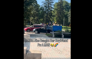 Woman Tries To Run Over Her Boyfriend After She Caught Him Cheating On Her With A Man