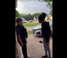 Little Boy Teaches His Friend A Lesson For Disrespecting His Mother And Then Makes Him Go Home