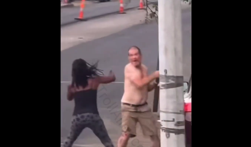 White Guy Gets Jumped After He Thought It Was Safe Harassing A Group Of Black Women In The Hood