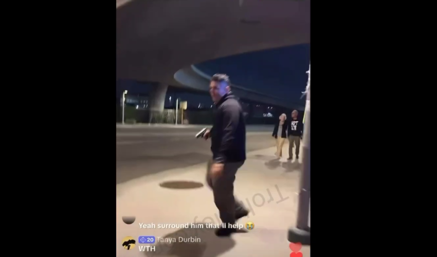 Man Had To Pull His Gun After He Got Jumped For Trying To Stop Protesters